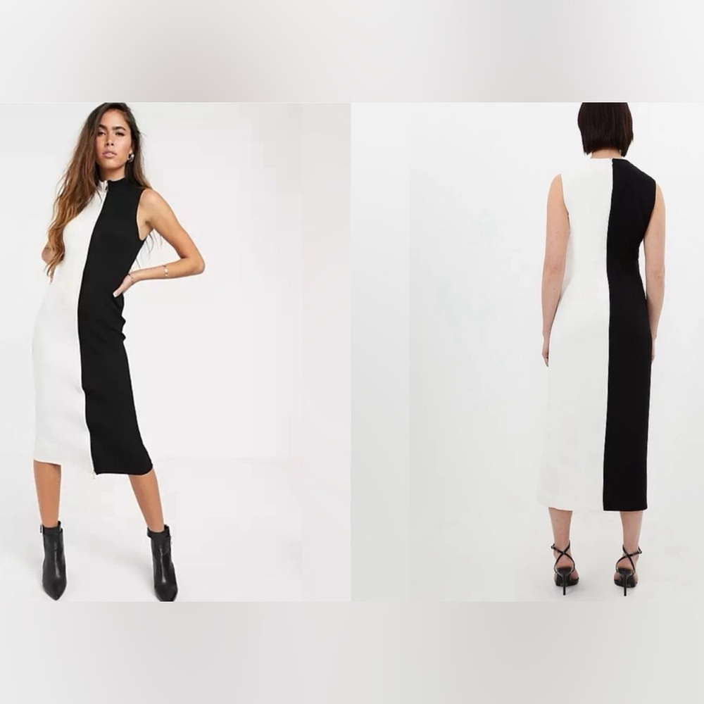 River Island two-tone dress 🖤🤍